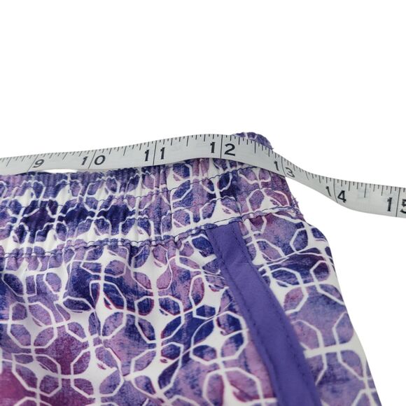 LL Bean Girls Size 12 Swim Shorts Pink Purple Geometric UPF 50 NWT - Picture 5 of 7